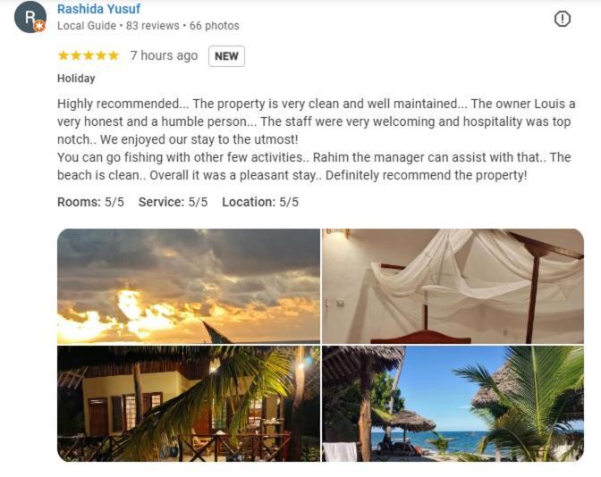 Lui Ushongo Beach House Pangani Extérieur photo